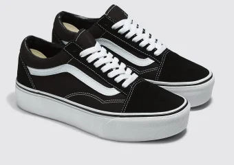 TÊNIS OLD SKOOL PLATAFORMA BLACK WHITE