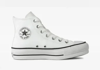 Chuck Taylor All Star Lift Branco couro