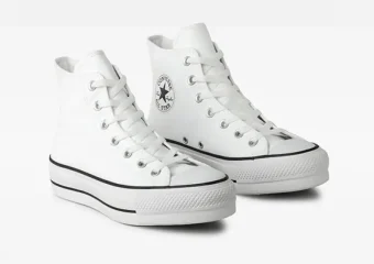 Chuck Taylor All Star Lift Branco couro