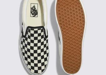 TÊNIS SLIP-ON PLATAFORMA CHECKERBOARD BLACK WHITE