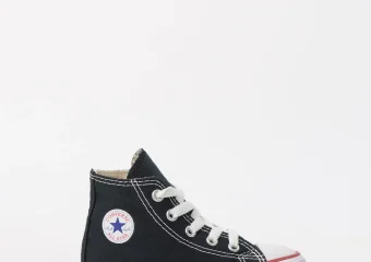 TÊNIS CONVERSE CHUCK TAYLOR ALL STAR KIDS HI PRETO VERMELHO