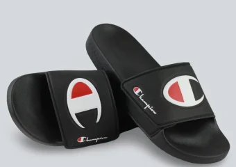 CHINELO CHAMPION SLIDE IPO VELCRO/PRETO